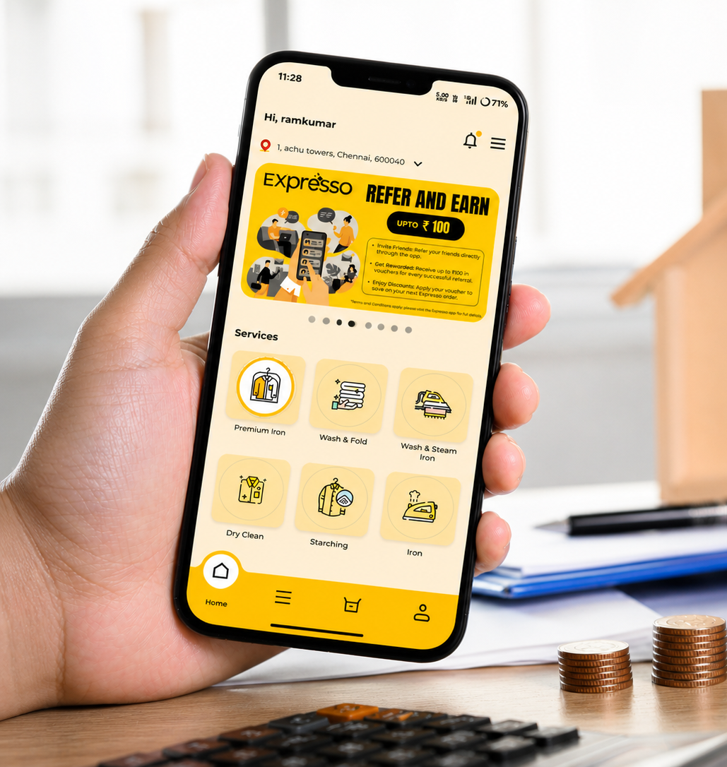 Cloth Washing & Ironing Service App